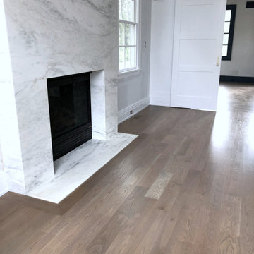 DIX HILLS: 5" WHITE OAK INSTALLED & FINISHED WITH 4 PART CUSTOM STAIN