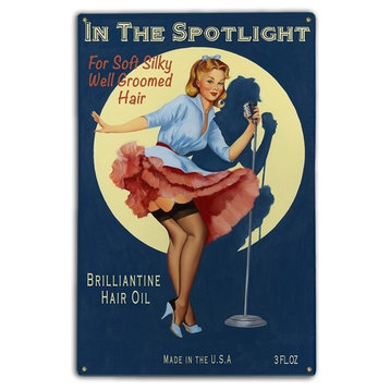 In the Spotlight, Classic Metal Sign