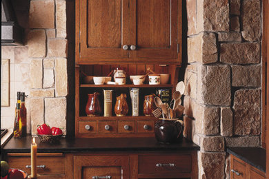 Mountain style kitchen photo in Minneapolis
