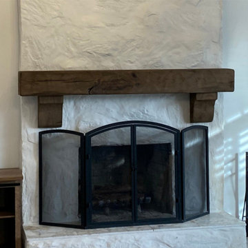 Gorgeous Fireplace Mantels with Wooden Corbels