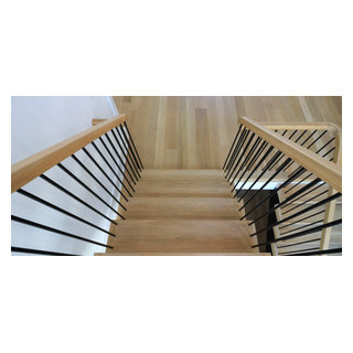96_Dramatic cantilevered no-riser staircase, Bethesda, MD 20814 ...