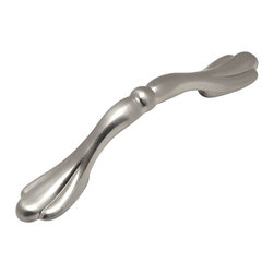Cosmas - Cabinet Pull, 3" Hole Centers, Satin Nickel, Set of 10 - Cabinet And Drawer Handle Pulls