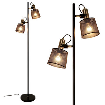 Goldau | Modern LED Adjustable Double Head Floor Lamp