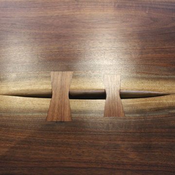 13' Black Walnut dining table created for luxury lakeside vacation home, Muskoka