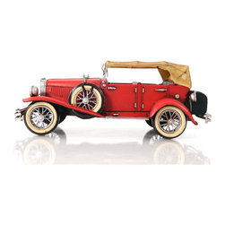 Red Duesenberg J 1933 AJ026 Car Model - Decorative Objects And Figurines