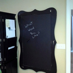 Magnetic Chalkboard w/ Distressed Frame - Picture Frames