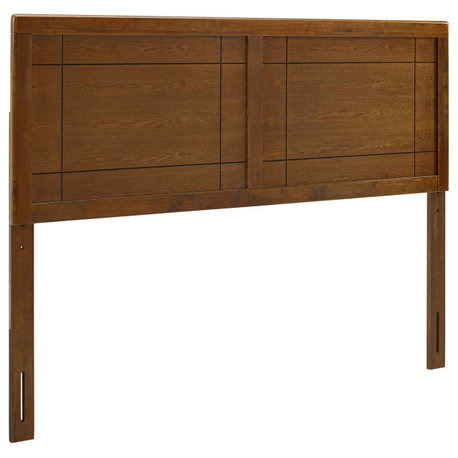 Archie Twin Wood Headboard, Walnut