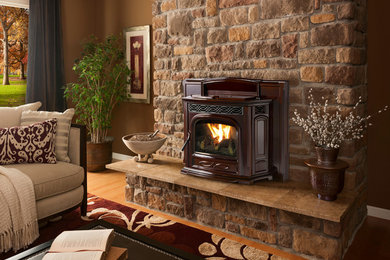 Living room - transitional living room idea in Bridgeport