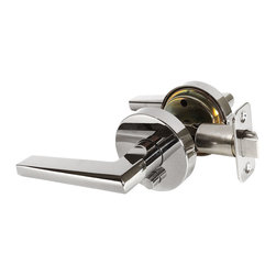 Designers Impressions - Designers Impressions Madison Design Polished Chrome Privacy Door Lever - Door Levers