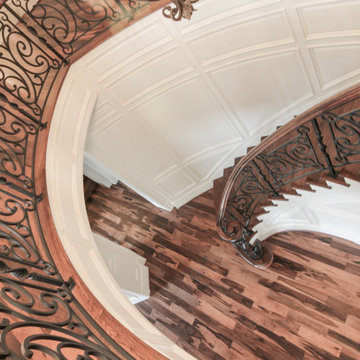 Project #74 | Circular Staircase with Hand-Forged Metal Panels