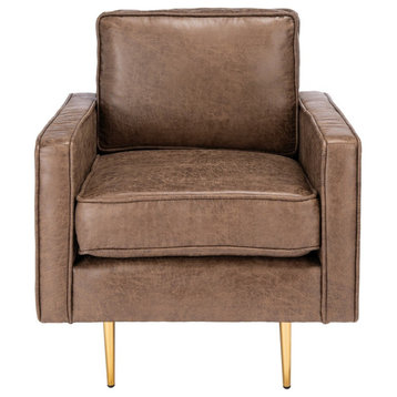 Safavieh Paityn Accent Chair, Brown/Gold