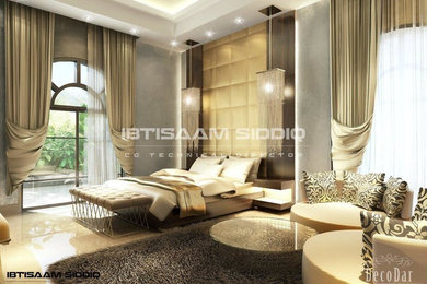 Example of a trendy bedroom design in Other
