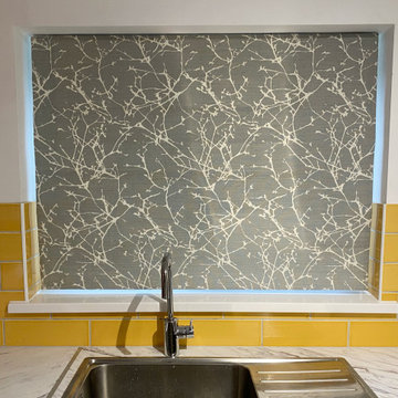 Hand Made Roman Blinds for the Kitchen