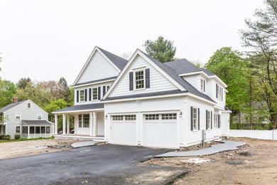Example of an exterior home design in Boston