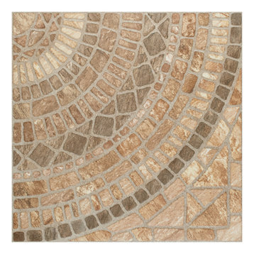 Terra 17-3/4" x 17-3/4" Ceramic Floor and Wall Tile, Beige