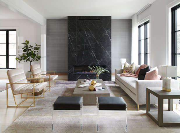 Contemporary Living Room by Jodie Rosen Design