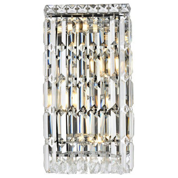 Elegant Lighting V2032W8/RC Maxime 4 Light 16" Tall Wall Sconce - Chrome