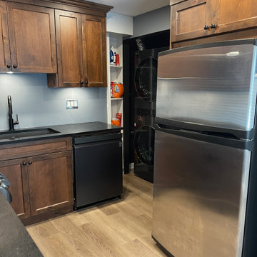 Burnaby Custom Basement Kitchen Solid Wood Renovation