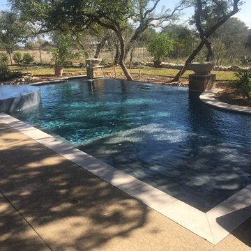 Geometric Shape Pool Spa