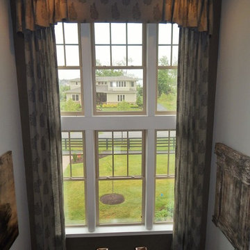 Colorful Virginia Bedroom with Side Panel curtains by Delmarva blinds & shutters
