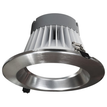 CLR-Select 8" Nickel H/O Commercial Canless LED Downlight Kit
