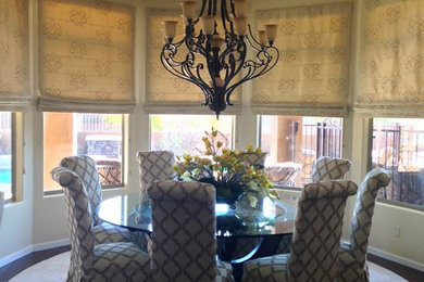 Example of a trendy dining room design in Phoenix
