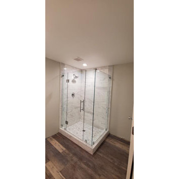 Frameless Glass Shower Install in Montgomery County PA