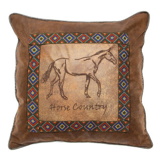 Cowboy Horse Square 18x18 Pillow