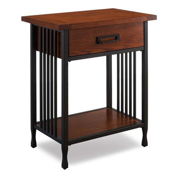 Leick Ironcraft 1 Drawer Nightstand in Mission Oak