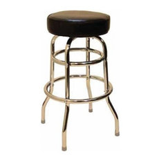 FDW - Double Ring Barstool, Black - Bar Stools and Counter Stools