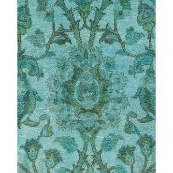 Fine Vibrance, One-of-a-Kind Hand-Knotted Area Rug Green, 8' 2" x 10' 5"