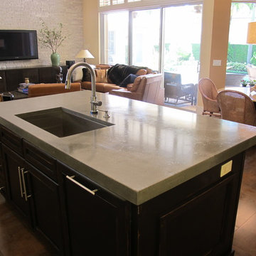 Raw Concrete Look - Kitchen Island