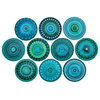 Turquoise Mandala Cabinet Knobs, 10-Piece Set