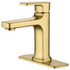 Ultra Faucets UF3810X Single Handle Bathroom Faucet, Brushed Gold