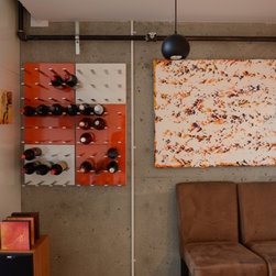 Wine Storage Meets Modern Art - Paintings
