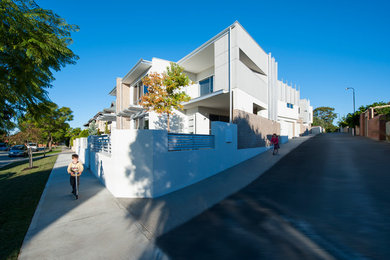 Photo of a contemporary home design in Perth.