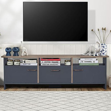 Interchangeable 65 Inch TV Stands for Living Room, Mid Century Modern TV Stand
