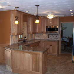 Bertch Legacy / Elite Door Style / Oak Wood / Natural Stain - Kitchen Cabinetry