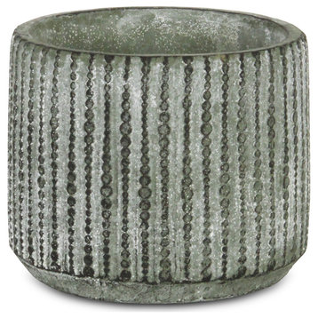 Orb Patterned Cement Pot - Medium