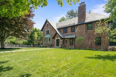 Inspiration for a transitional exterior home remodel in Boston