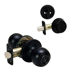 Designers Impressions - Designers Impressions Ashland 2-Piece Entry Knob and Deadbolt Combo Set - Door Entry Sets