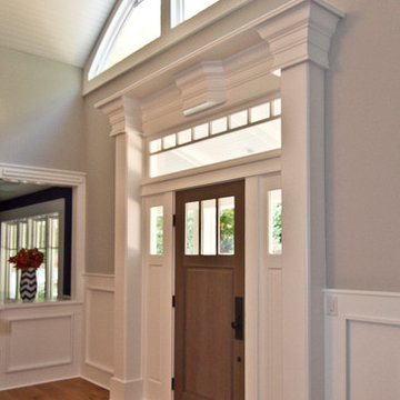 New front entry under beautiful dormer