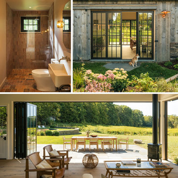 Barn-Inspired ADU & Guest Cottage in NY with NanaWall Steel Effect Doors