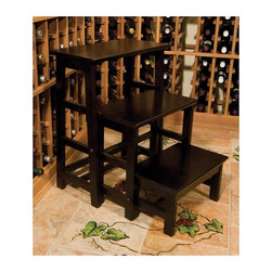 Wine Cellar Folding Step Ladder - Ladders And Step Stools