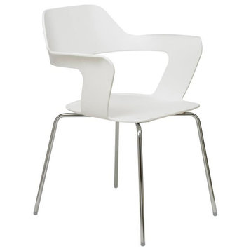 KFI Julep Stack Chair with Flex Shell - White