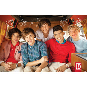 1d Group Poster Contemporary Prints And Posters By Trends International Pod5781 Houzz