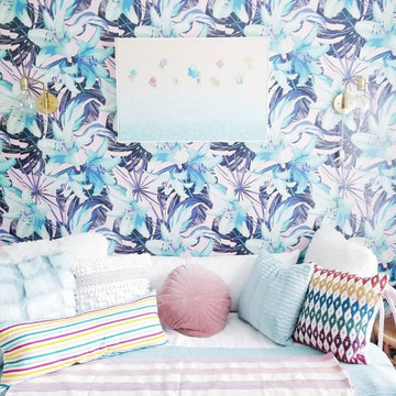 Neon Flowers Bedroom