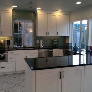 Shaker style painted kitchen