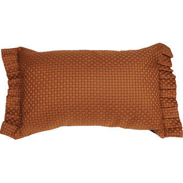 Spice Basket Accent Pillow With Ruffled Trim