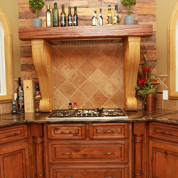 Custom Mantle with Large Corbels